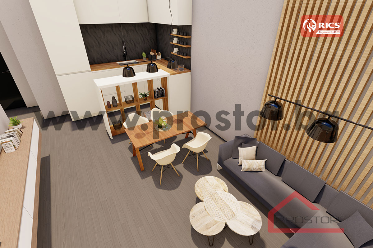 9 Render dnevni boravak i kuhinja 1