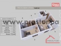 1 Tlocrt Stana 54,82m2 