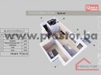 7 Tlocrt Stan 54,74m2