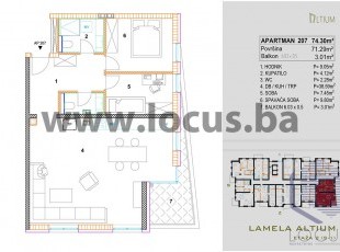 NEWLY BUILT CENTER! Two-sided three-room apartments with a balcony and a nice layout.