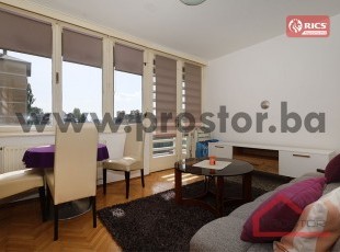 Two-room nicely furnished apartment with a large balcony and an open view, village Grbavica