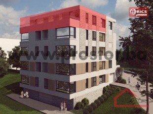 NEW BUILDING CITY LIFE, SKENDERIJAI! Exclusive three-bedroom penthouse of 116sq.m on the fifth floor of a small building under construction in Skenderija, with a two-sided orientation and a modern, functional layout, with a spacious terrace along the enti
