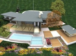 Rezidencija površine 1.054m2 u izgradnji s velikim bazenom i dvoristem površine 4.000m2 na Poljinama - PRODANO!