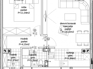 NOVOGRADNJA Moja Malta! Dvosoban stan 45m2 izvrsne dispozicije, Dolac Malta - PRODANO!